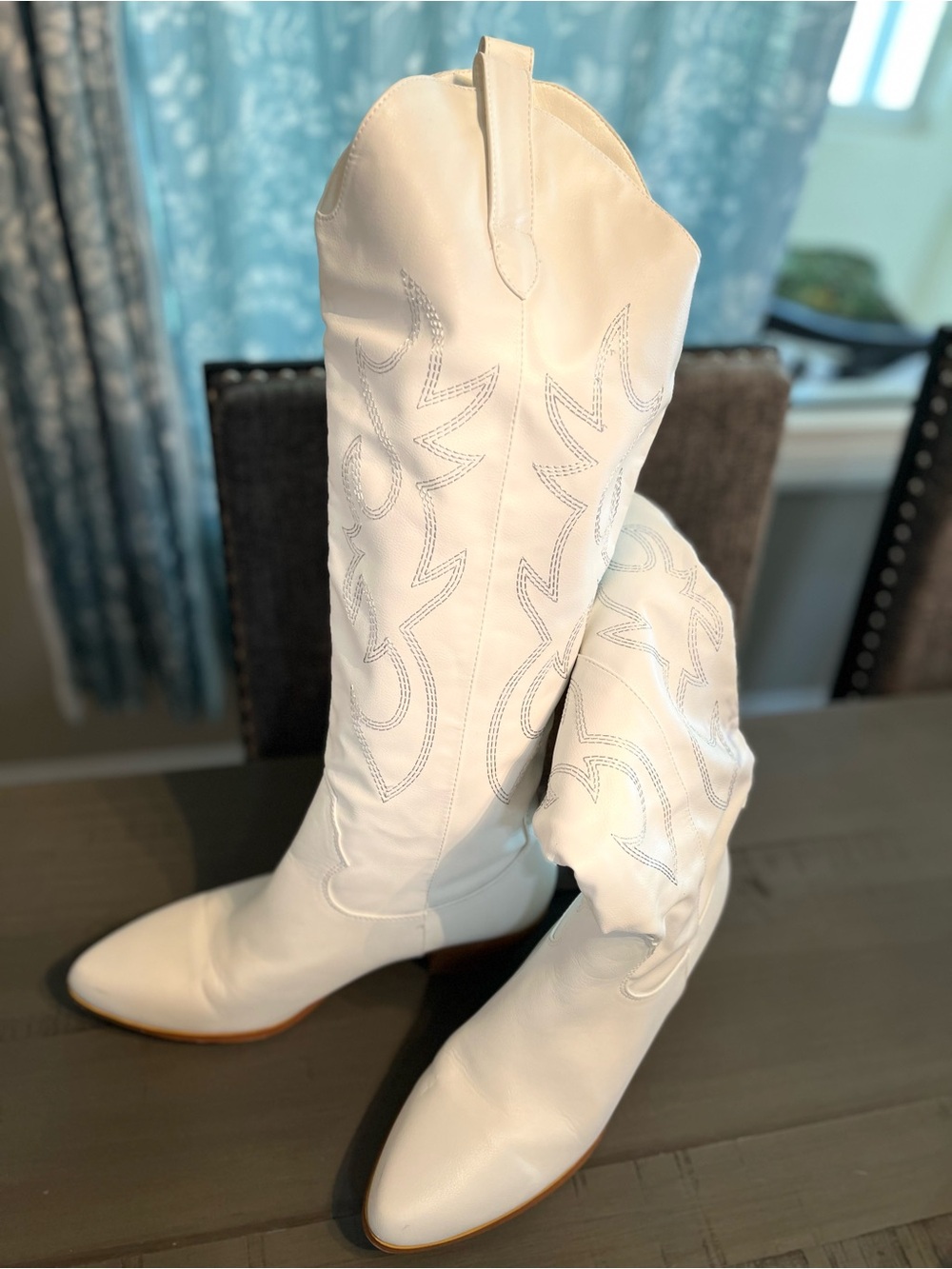 Embroidered Western Cowboy Boots worn 1 time